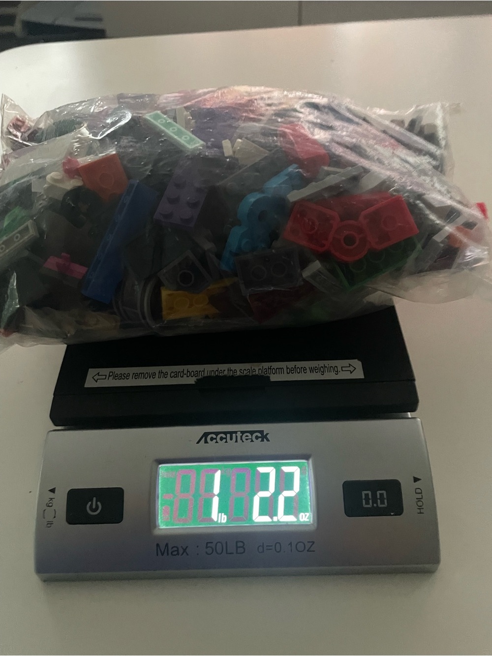 LEGO Bulk Lot Mixed Bricks & Pieces, Multicolor Plastic, Bagged, Age 4+
